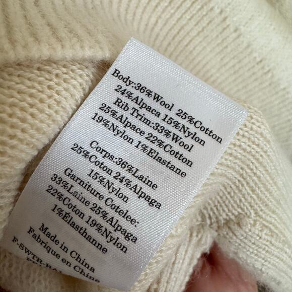 Everlane The Alpaca Polka Dot Oversized Crew Sweater - Picture 7 of 8